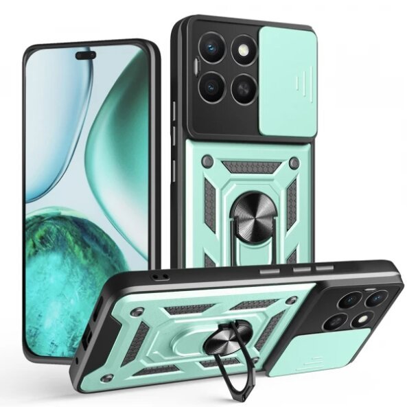 Husa pentru Honor X8c, Techsuit, CamShield, Verde