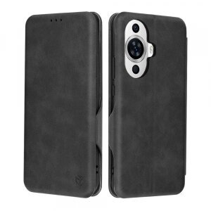 Husa pentru Huawei nova 12s / nova 11, Techsuit, Safe Wallet Plus, Neagra