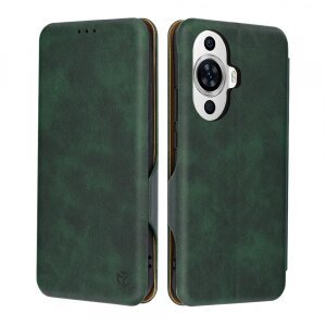 Husa pentru Huawei nova 12s / nova 11, Techsuit, Safe Wallet Plus, Verde