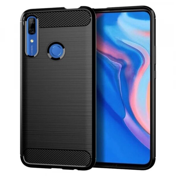 Husa pentru Huawei P Smart Z, Techsuit, Carbon, Neagra