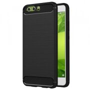 Husa pentru Huawei P10, Techsuit, Carbon, Neagra