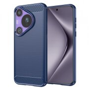 Husa pentru Huawei Pura 70 Pro, Techsuit, Carbon, Albastra
