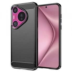 Husa pentru Huawei Pura 70, Techsuit, Carbon, Neagra