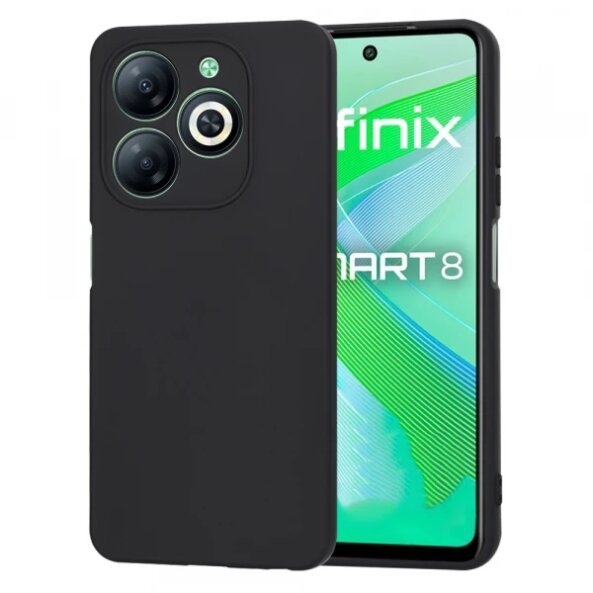 Husa pentru Infinix Smart 8, Techsuit, SoftFlex, Neagra