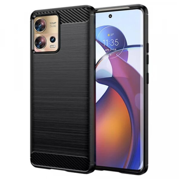Husa pentru Motorola Edge 30 Fusion, Techsuit, Carbon, Neagra
