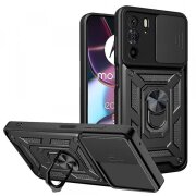 Husa pentru Motorola Edge 30 Pro, Techsuit, CamShield, Neagra