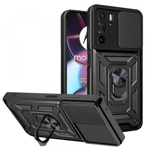 Husa pentru Motorola Edge 30 Pro, Techsuit, CamShield, Neagra