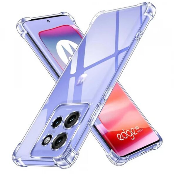 Husa pentru Motorola Edge 50 Neo, Techsuit, Shockproof Clear, Transparenta
