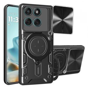 Husa pentru Motorola Edge 60 Fusion / Edge 60, Techsuit, CamGuard Pro, Neagra