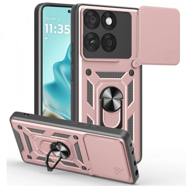 Husa pentru Motorola Edge 60 Fusion / Edge 60, Techsuit, CamShield, Roz