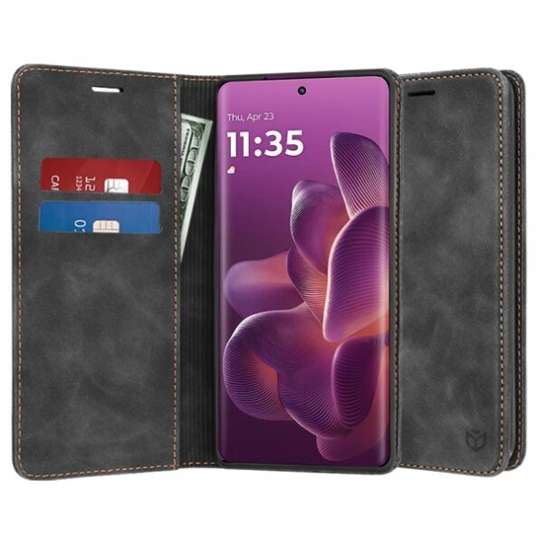 Husa pentru Motorola Edge 60 Pro, Techsuit, Confy, Neagra