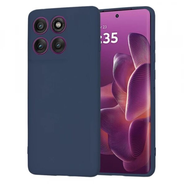 Husa pentru Motorola Edge 60 Pro, Techsuit, SoftFlex, Bleumarin