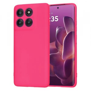 Husa pentru Motorola Edge 60 Pro, Techsuit, SoftFlex, Roz Inchis