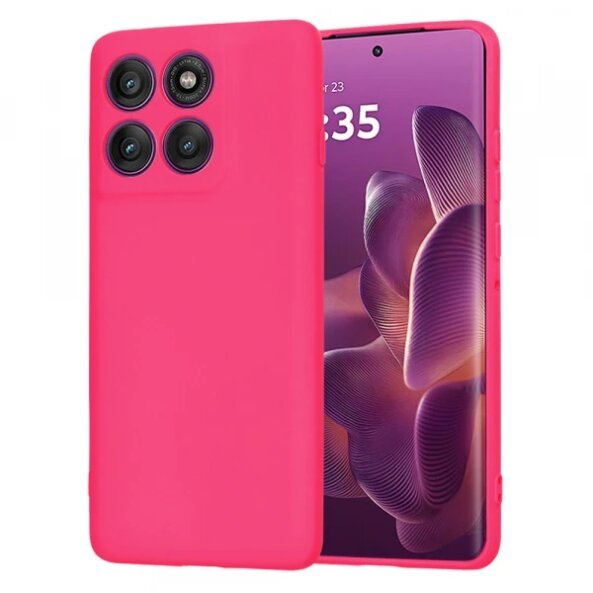 Husa pentru Motorola Edge 60 Pro, Techsuit, SoftFlex, Roz Inchis