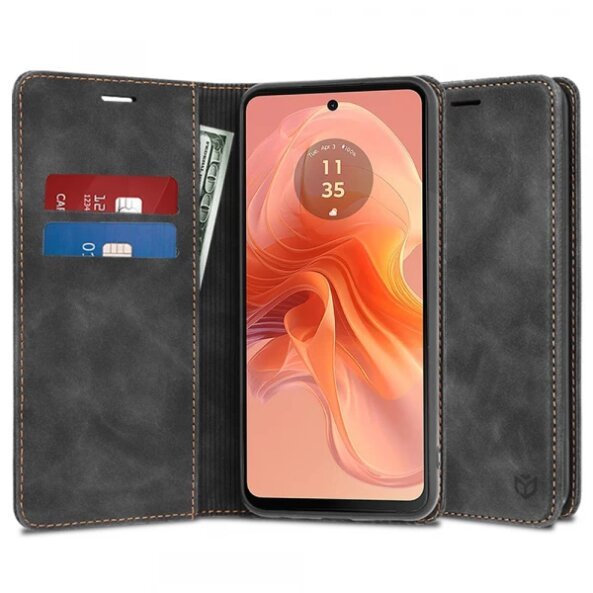 Husa pentru Motorola Moto G04s / E14 / G04 / G24, Techsuit, Confy, Neagra