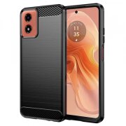Husa pentru Motorola Moto G04s / E14 / G24 Power / G04 / G24, Techsuit, Carbon, Neagra
