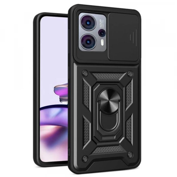 Husa pentru Motorola Moto G13 / G23 / G53, Techsuit, CamShield, Neagra