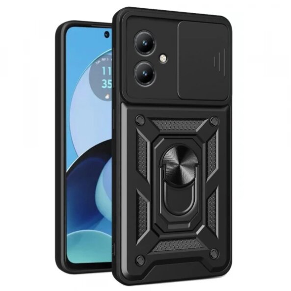 Husa pentru Motorola Moto G14, Techsuit, CamShield, Neagra