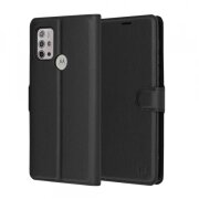 Husa pentru Motorola Moto G30 / G20 / G10, Techsuit, Leather Folio, Neagra