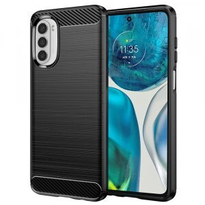 Husa pentru Motorola Moto G52 / G82, Techsuit, Carbon, Neagra