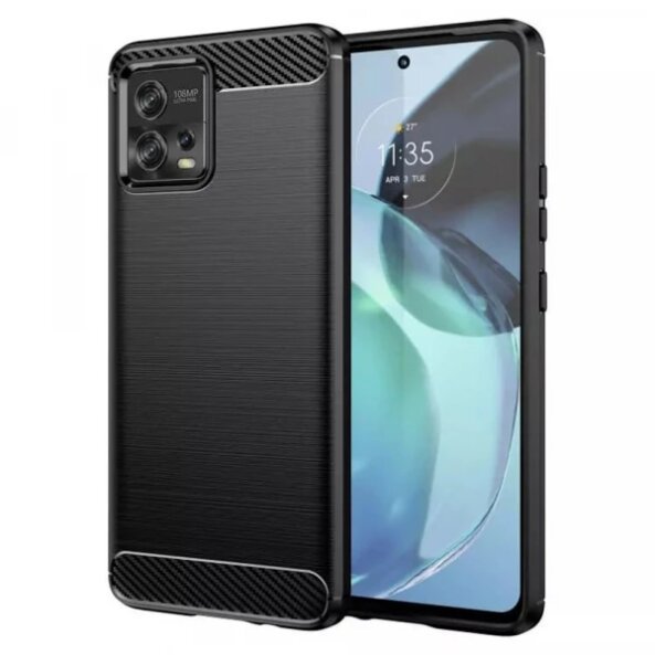 Husa pentru Motorola Moto G72, Techsuit, Carbon, Neagra