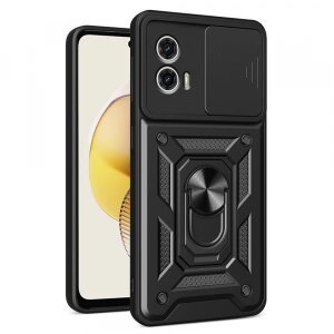 Husa pentru Motorola Moto G73, Techsuit, CamShield, Neagra