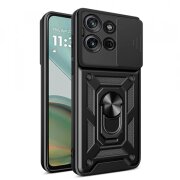 Husa pentru Motorola Moto G75, Techsuit, CamShield, Neagra