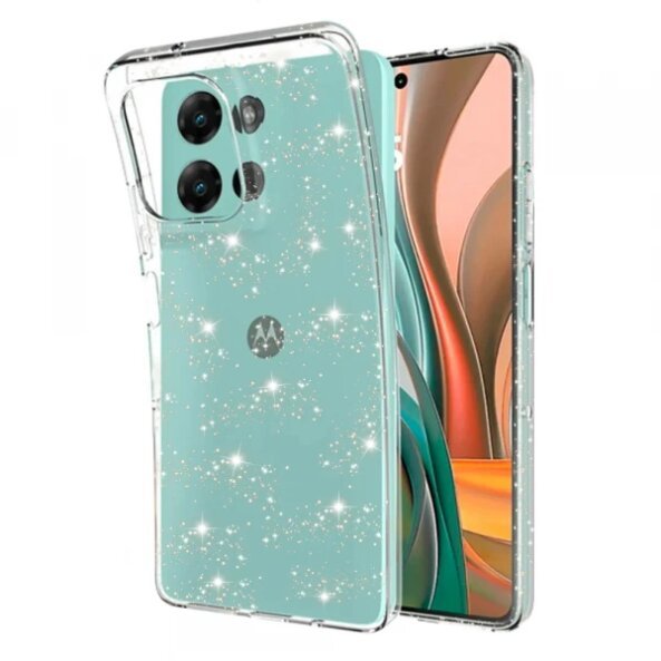 Husa pentru Motorola Moto G75, Techsuit, SparkleSkin, Transparenta