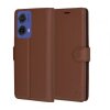 Husa pentru Motorola Moto G85, Techsuit, Leather Folio, Maro
