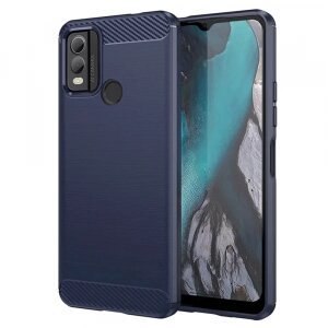 Husa pentru Nokia C22, Techsuit, Carbon, Albastra