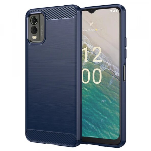 Husa pentru Nokia C32, Techsuit, Carbon, Albastra