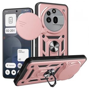 Husa pentru Nothing Phone (3a) Pro, Techsuit, CamShield, Roz