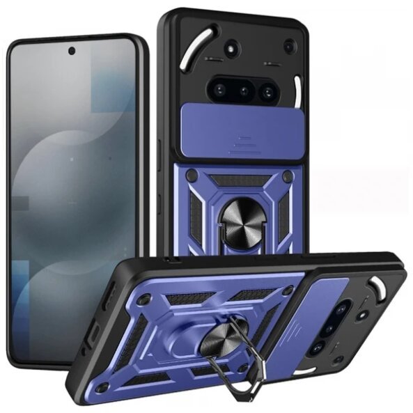 Husa pentru Nothing Phone (3a), Techsuit, CamShield, Albastra