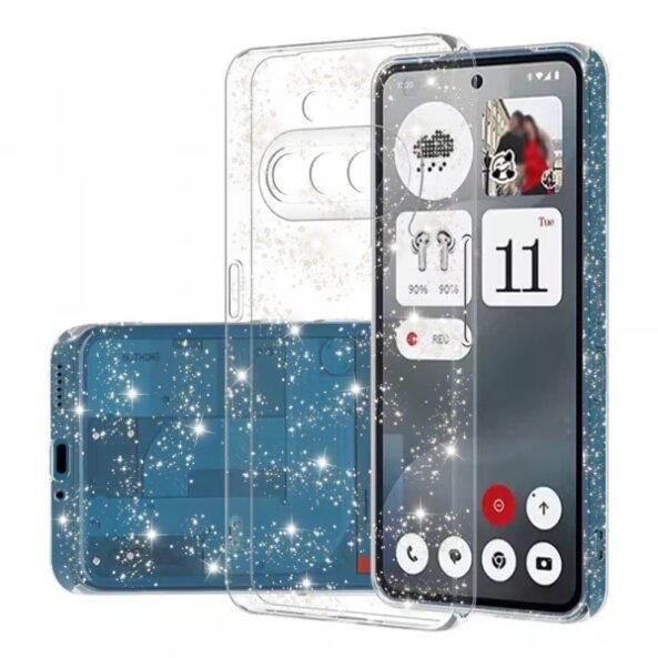 Husa pentru Nothing Phone (3a), Techsuit, SparkleSkin, Transparenta