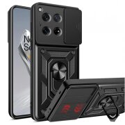 Husa pentru OnePlus 12, Techsuit, CamShield, Neagra