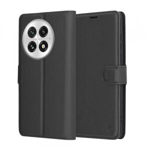 Husa pentru OnePlus 13, Techsuit, Leather Folio, Neagra