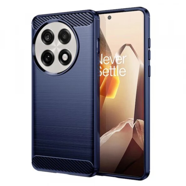 Husa pentru OnePlus 13R, Techsuit, Carbon, Albastra