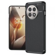 Husa pentru OnePlus 13R, Techsuit, CarbonFiber, Neagra