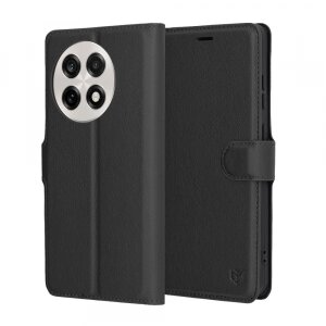 Husa pentru OnePlus 13R, Techsuit, Leather Folio, Neagra