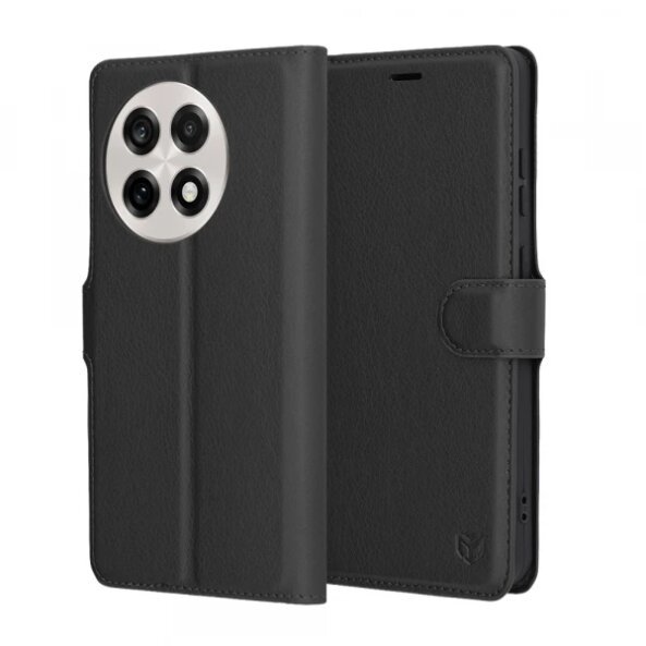 Husa pentru OnePlus 13R, Techsuit, Leather Folio, Neagra