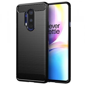 Husa pentru OnePlus 8 Pro, Techsuit, Carbon, Neagra