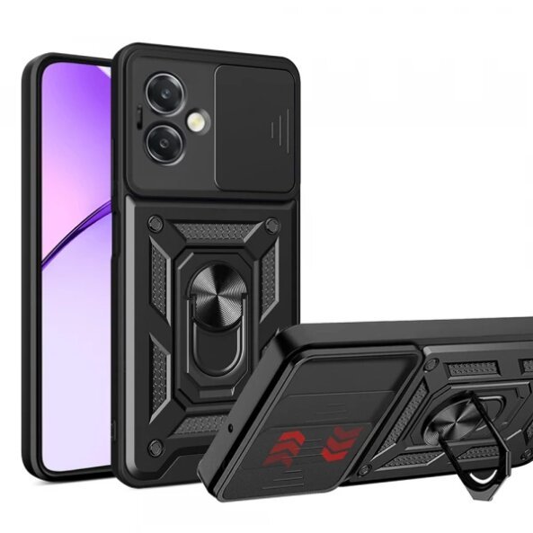 Husa pentru Oppo A3 4G / A3, Techsuit, CamShield, Neagra