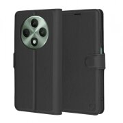 Husa pentru Oppo Reno12 FS 5G / Reno12 FS 4G / Reno12 F 4G / Reno12 F, Techsuit, Leather Folio, Neagra