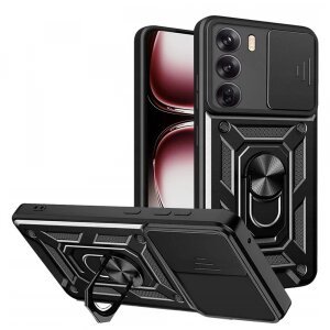 Husa pentru Oppo Reno12 Pro, Techsuit, CamShield, Neagra