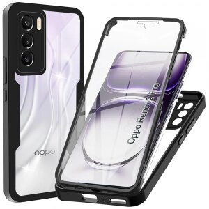 Husa pentru Oppo Reno12 Pro, Techsuit, ColorVerse 360, Neagra