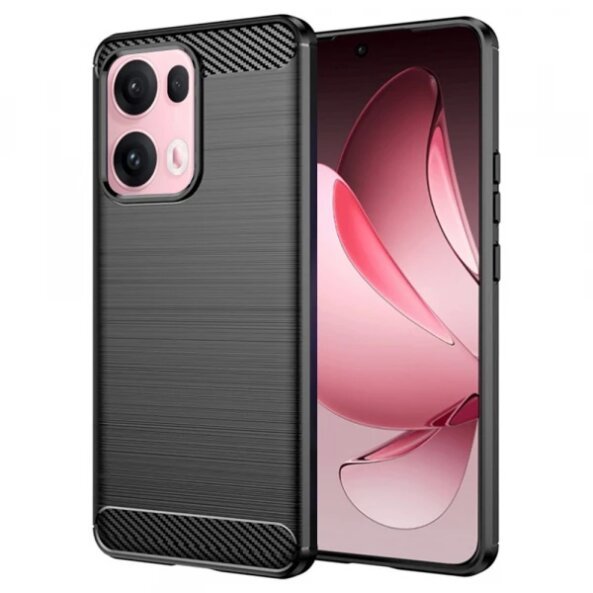 Husa pentru Oppo Reno13 Pro, Techsuit, Carbon, Neagra