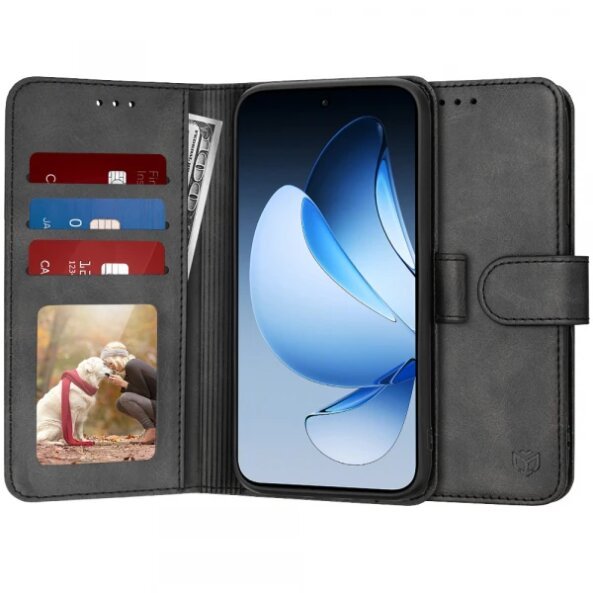 Husa pentru Oppo Reno13, Techsuit, Diary Book, Neagra