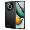 Husa pentru Realme 11 Pro / 11 Pro+, Techsuit, Carbon, Neagra