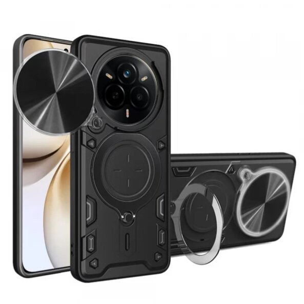 Husa pentru Realme 14 Pro+, Techsuit, CamGuard Pro, Neagra