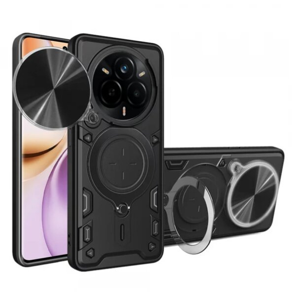 Husa pentru Realme 14 Pro, Techsuit, CamGuard Pro, Neagra